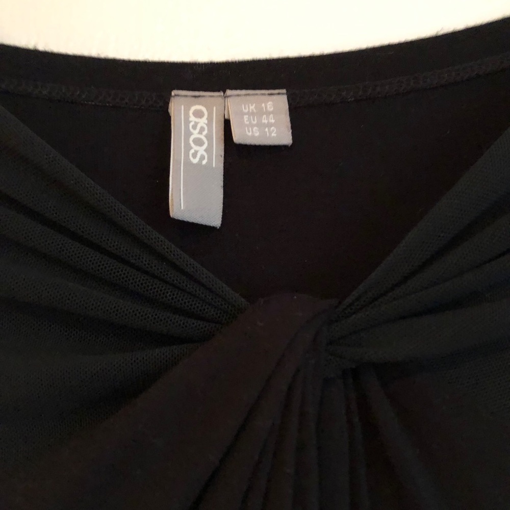 ASOS Maternity Mesh Top Knot Dress US Size 12 EUC